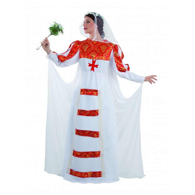 Disfraz de Hortelana Medieval para mujer