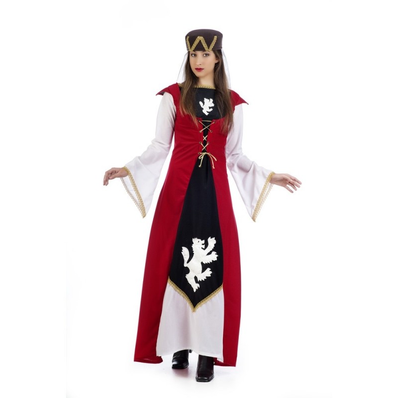 Disfraz medieval rojo mujer - Comprar en Tienda Disfraces Bacanal