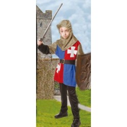 DISFRAZ GUERRERO MEDIEVAL AZUL